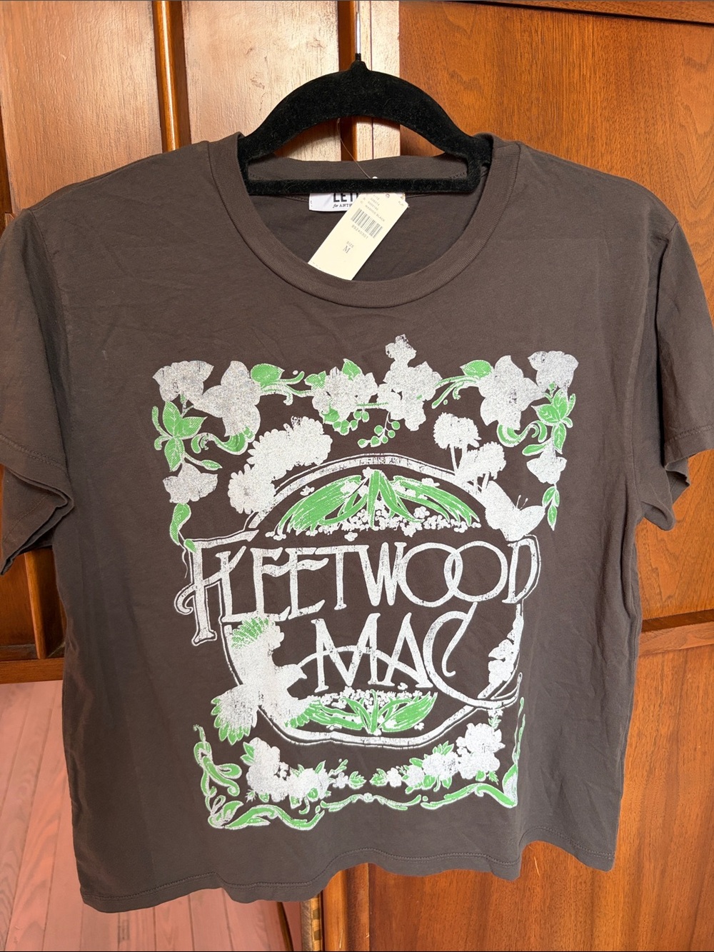 Fleetwood Mac Graphic Tee LetLuv Anthropologie Medium washed blk